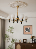 Ordore Chandelier en Bois Vintage Traditionnel - Neutralighting