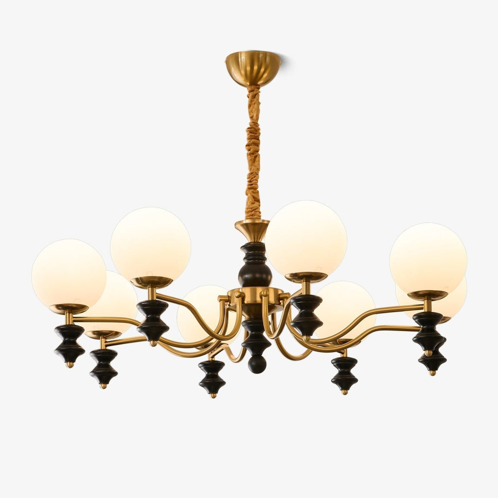 Ordore Chandelier en Bois Vintage Traditionnel - Neutralighting