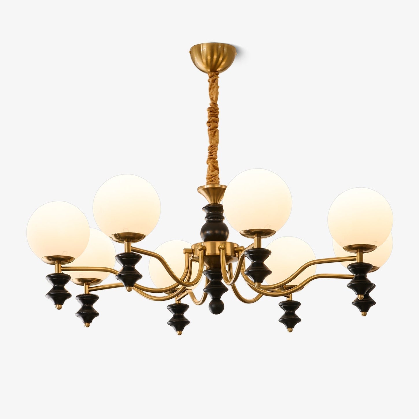 Ordore Chandelier en Bois Vintage Traditionnel - Neutralighting
