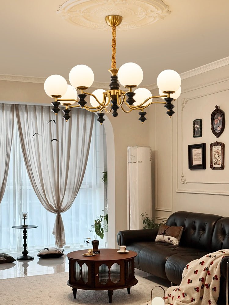 Ordore Chandelier en Bois Vintage Traditionnel - Neutralighting
