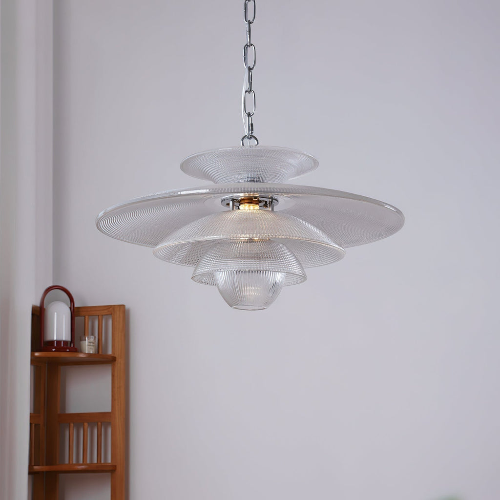 Cadenza Suspension en Verre Chrome Moderne - Neutralighting