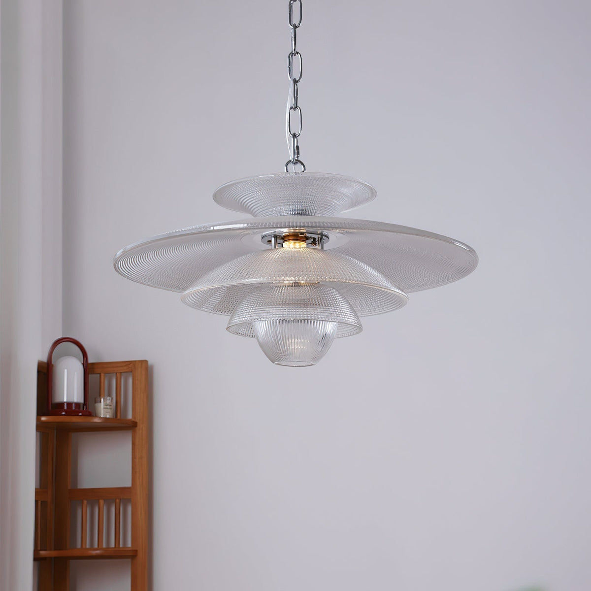 Cadenza Suspension en Verre Chrome Moderne - Neutralighting