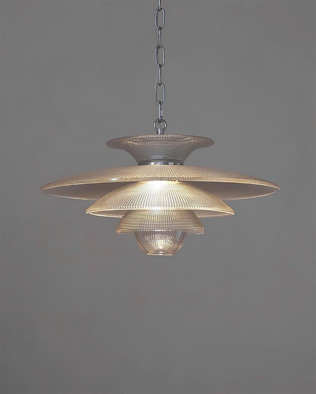 Cadenza Suspension en Verre Chrome Moderne - Neutralighting