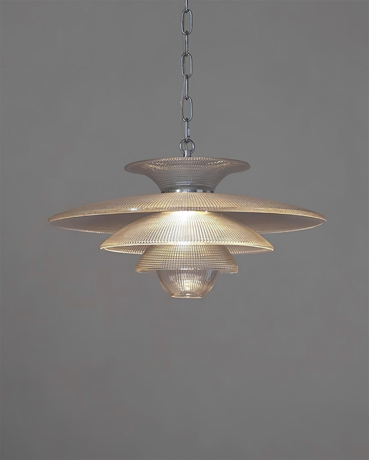 Cadenza Suspension en Verre Chrome Moderne - Neutralighting