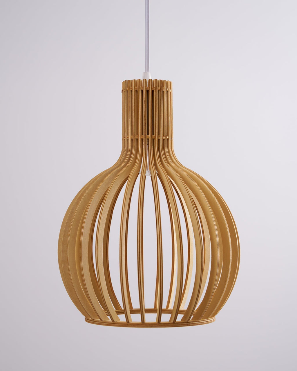 Cage Lampe Suspendue Sculpturale à Cadre Ouvert en Bouleau - Neutralighting