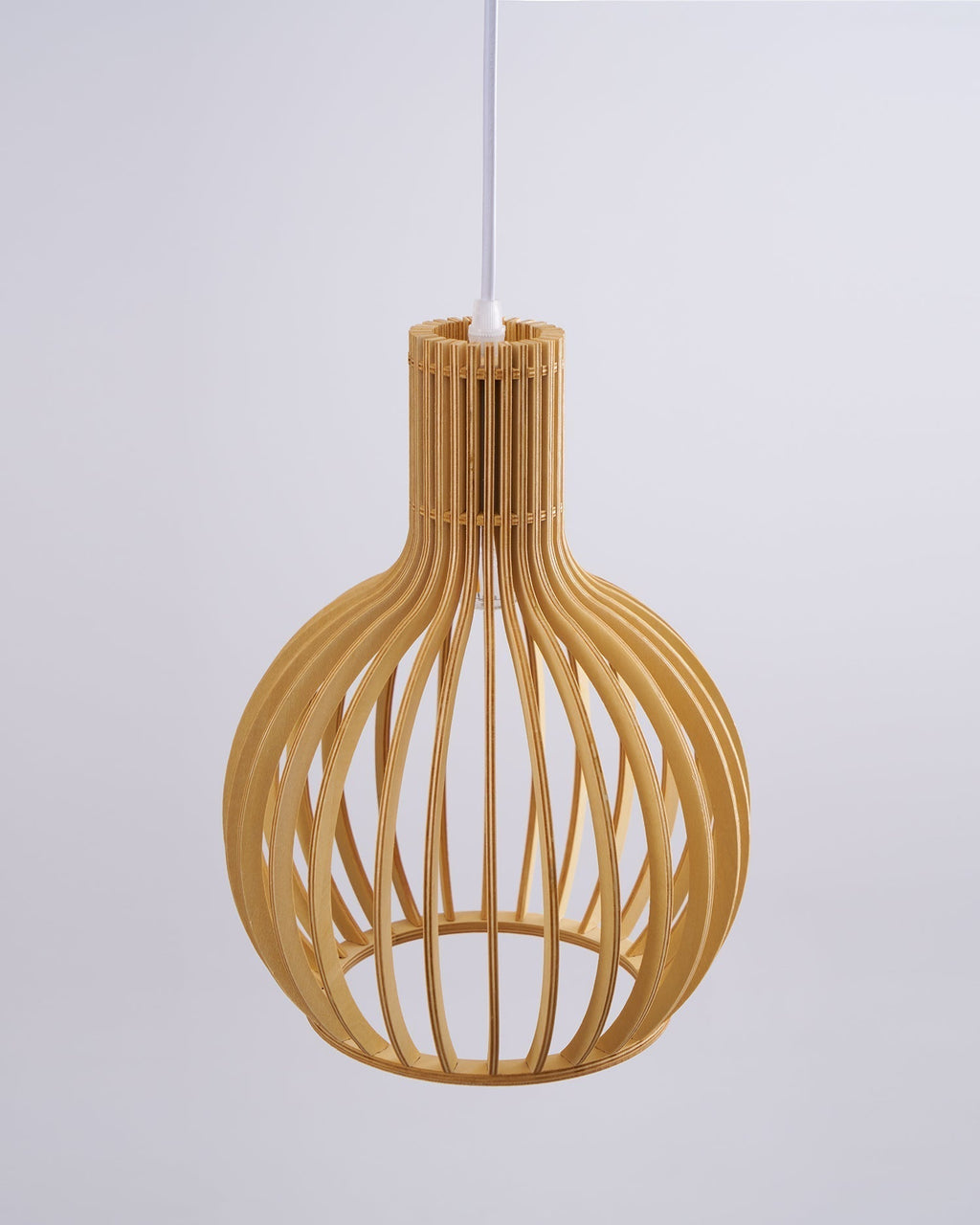 Cage Lampe Suspendue Sculpturale à Cadre Ouvert en Bouleau - Neutralighting