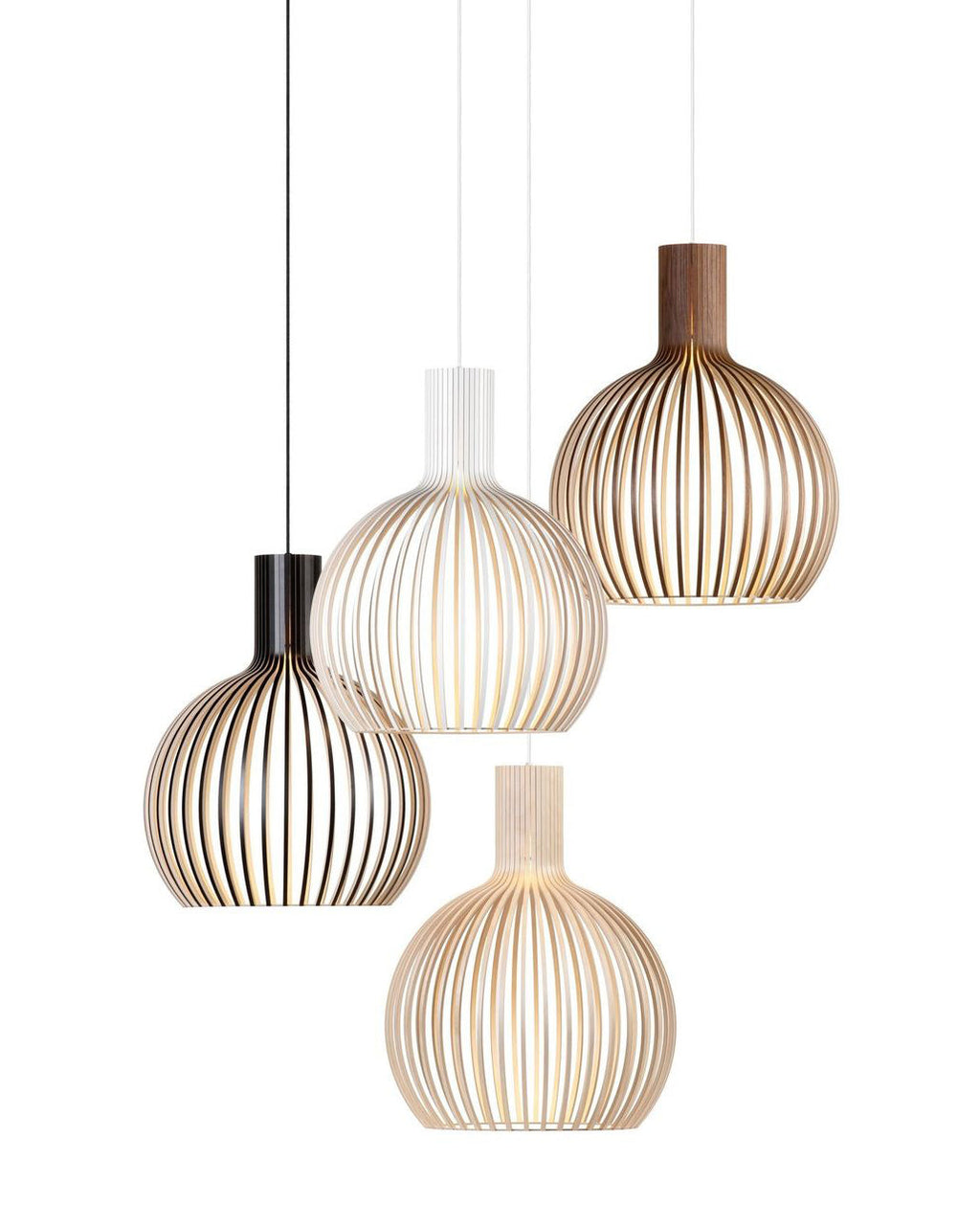 Cage Lampe Suspendue Sculpturale à Cadre Ouvert en Bouleau - Neutralighting