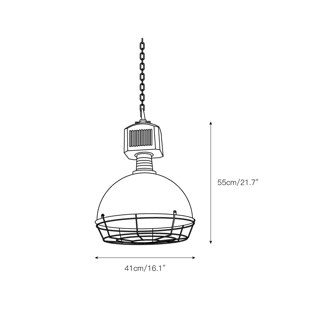 Urbanx Lampe Suspension en Métal Style Industriel Vintage - Neutralighting