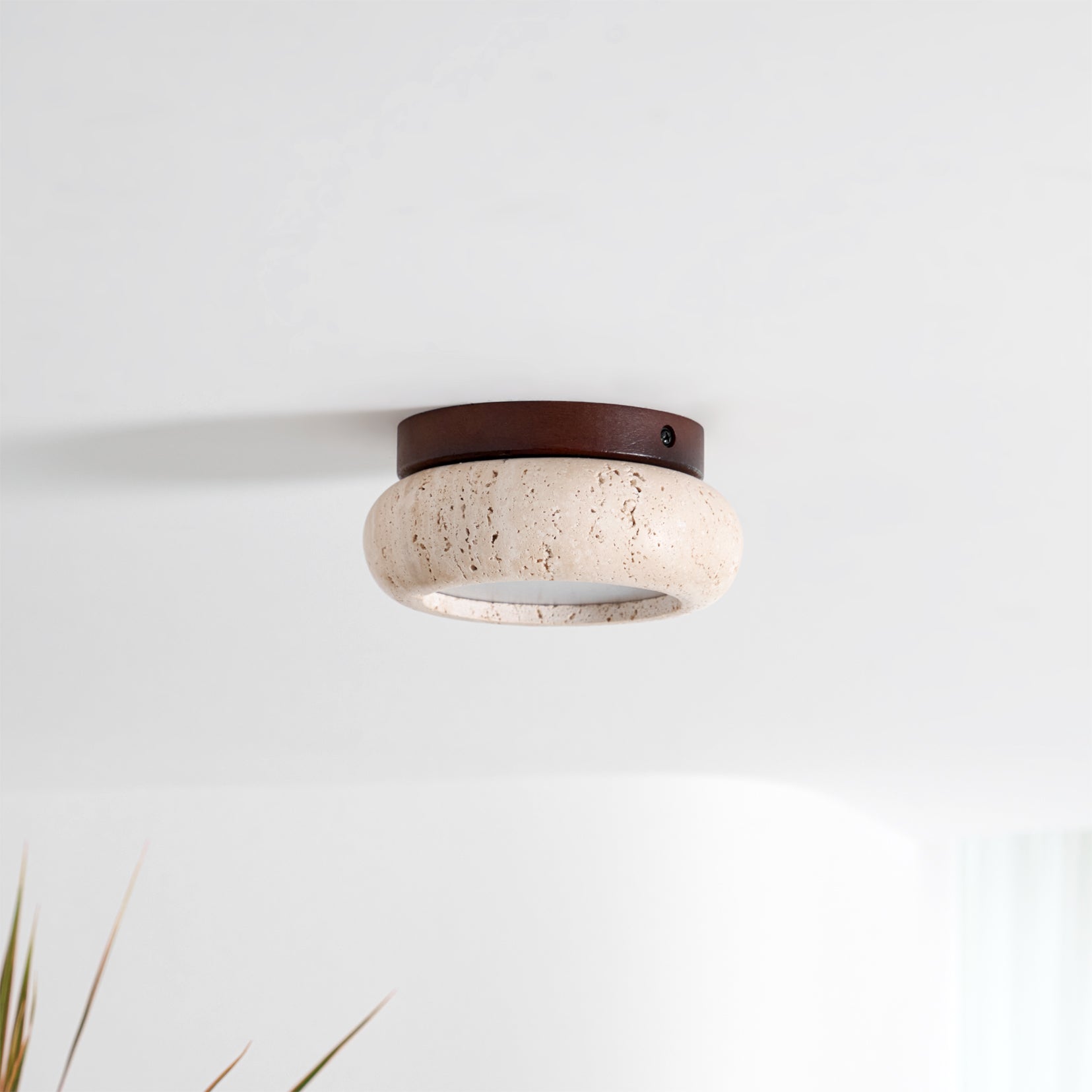 Astra Plafonnier Mini Donut en Travertin - Neutralighting