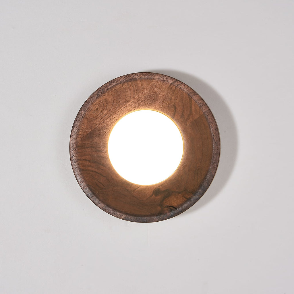 Lustra Lampe Murale Bois de Noyer Acrylique - Neutralighting