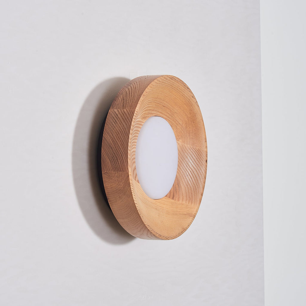 Lustra Lampe Murale Bois de Noyer Acrylique - Neutralighting