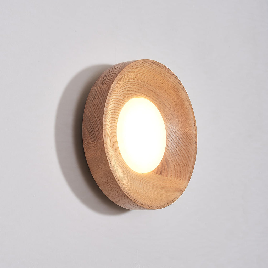 Lustra Lampe Murale Bois de Noyer Acrylique - Neutralighting