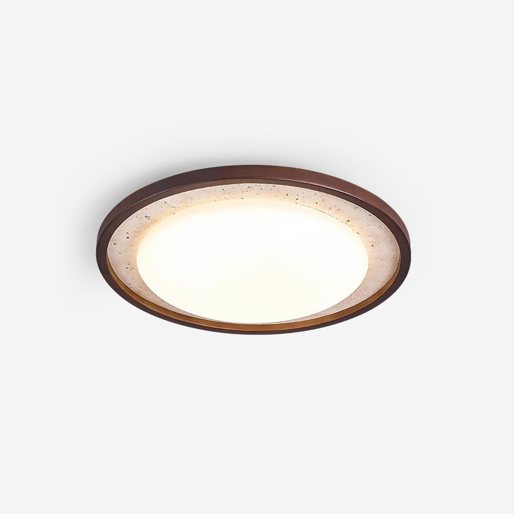Ritta Lampe Plafonnier Sculpturale Travertin - Neutralighting