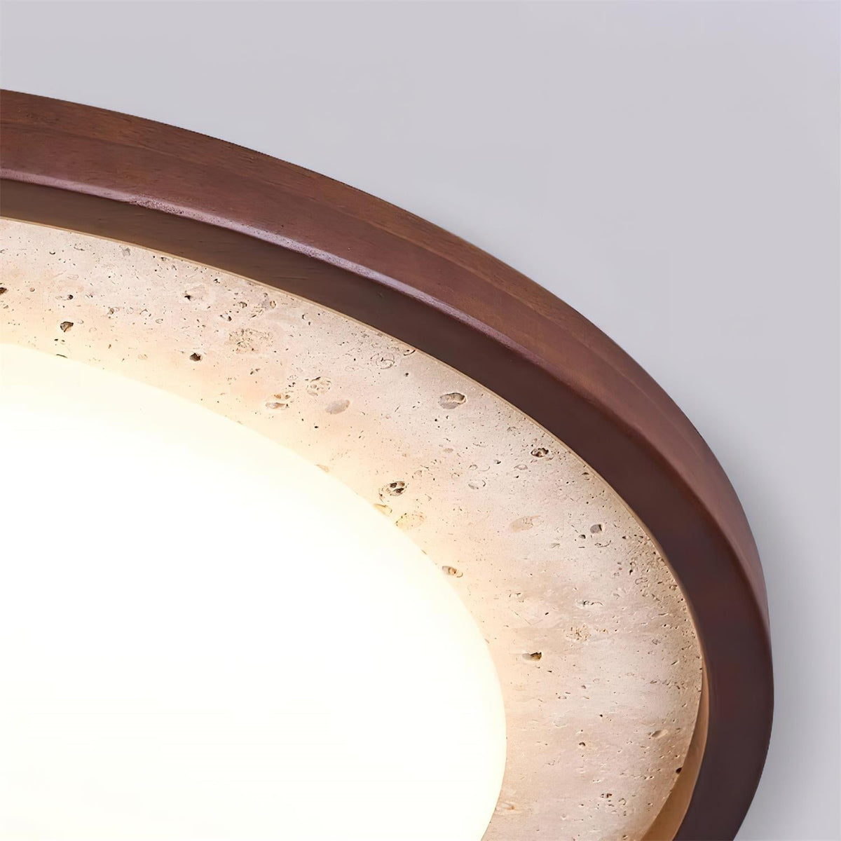 Ritta Lampe Plafonnier Sculpturale Travertin - Neutralighting