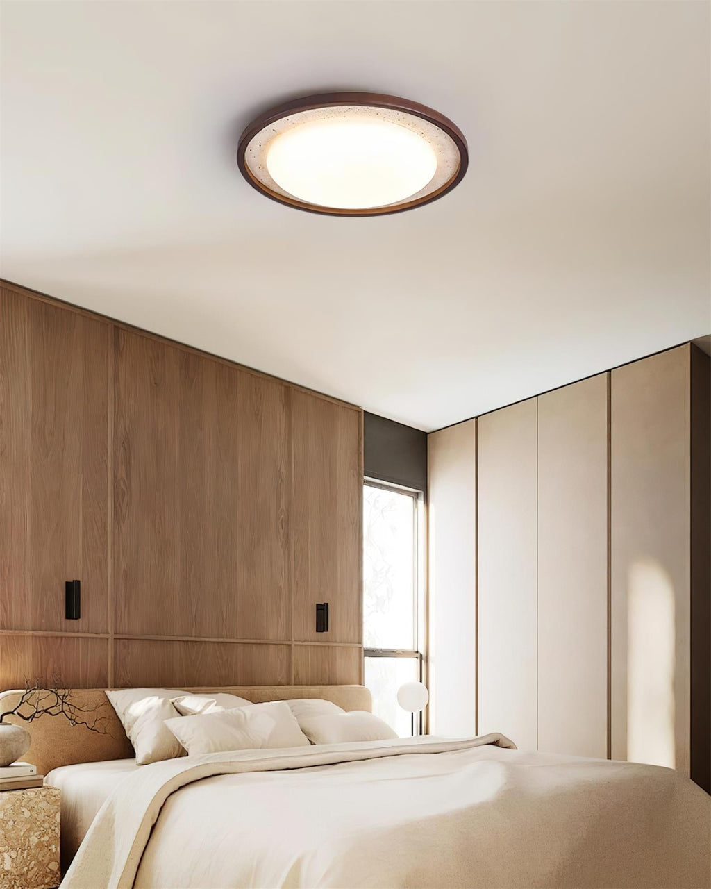 Ritta Lampe Plafonnier Sculpturale Travertin - Neutralighting