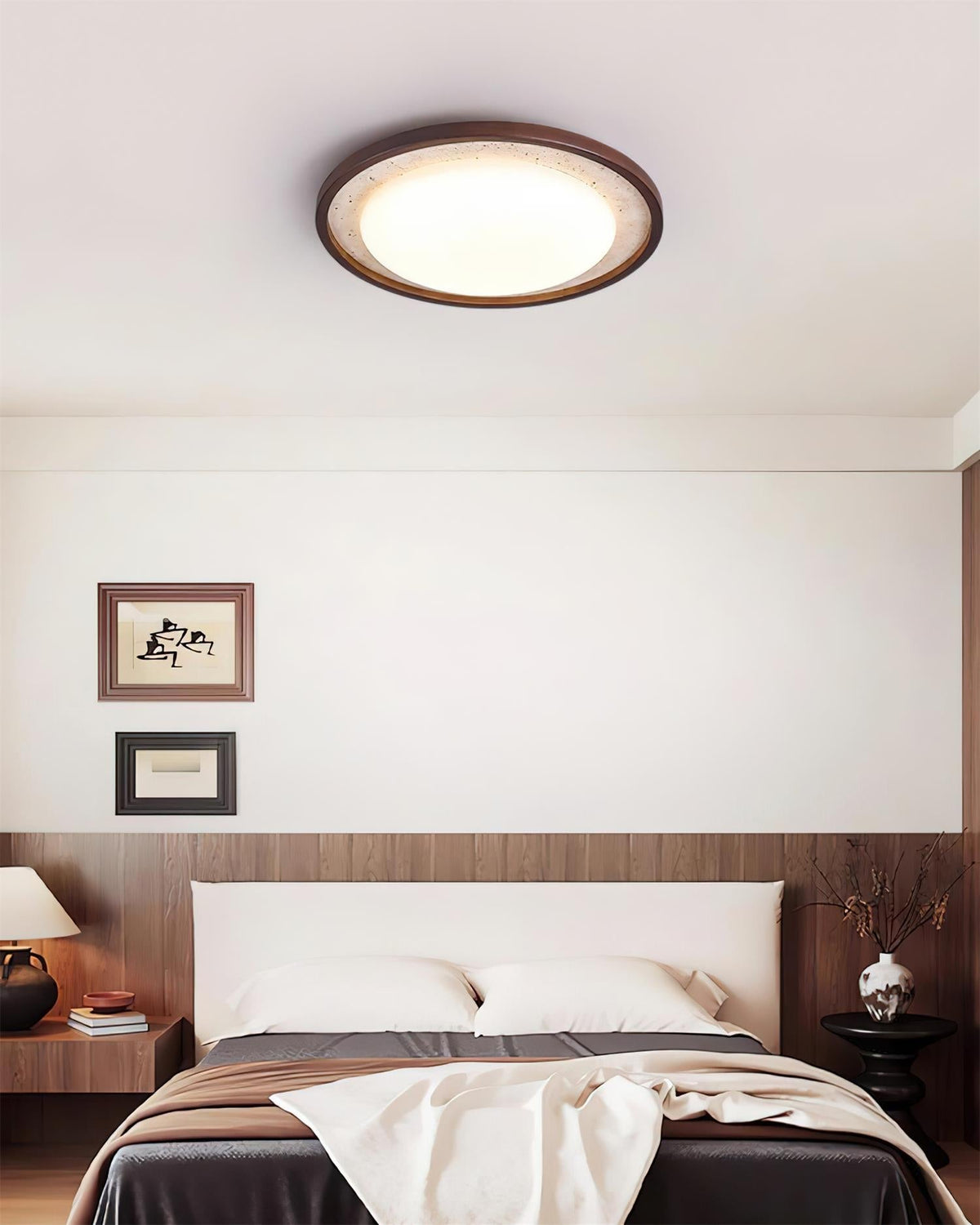 Ritta Lampe Plafonnier Sculpturale Travertin - Neutralighting