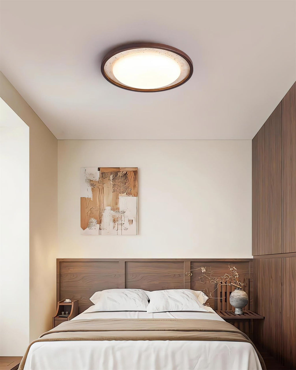 Ritta Lampe Plafonnier Sculpturale Travertin - Neutralighting