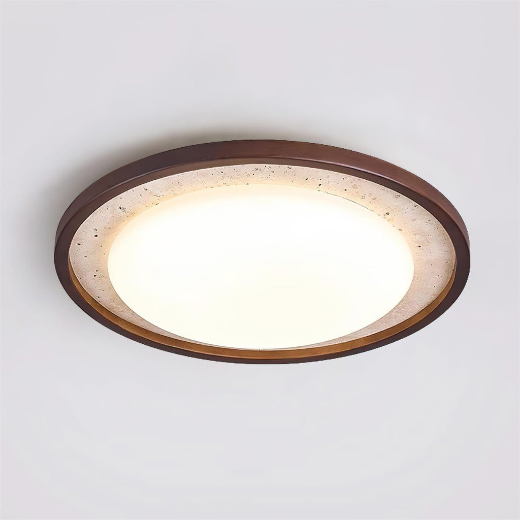 Ritta Lampe Plafonnier Sculpturale Travertin - Neutralighting