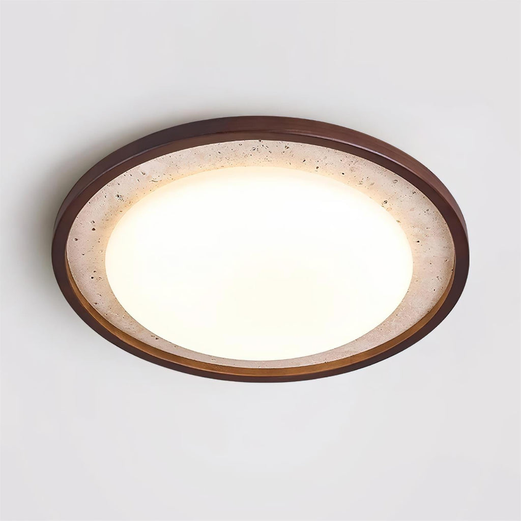 Ritta Lampe Plafonnier Sculpturale Travertin - Neutralighting