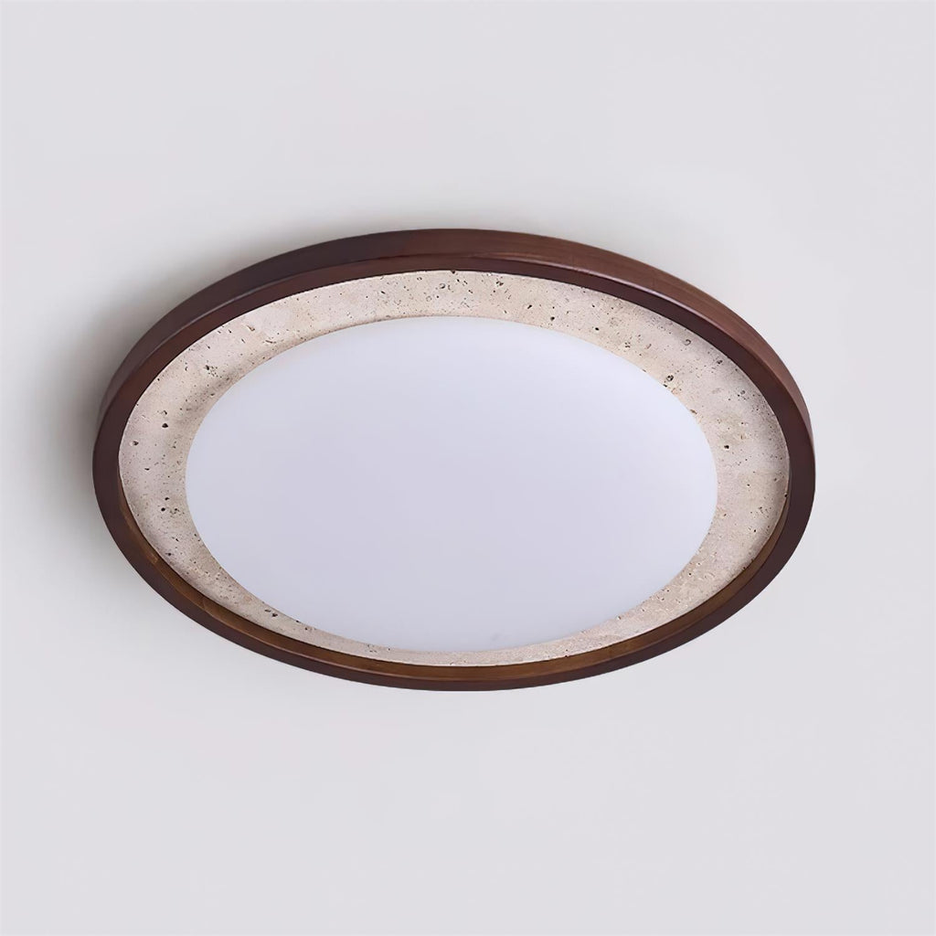 Ritta Lampe Plafonnier Sculpturale Travertin - Neutralighting