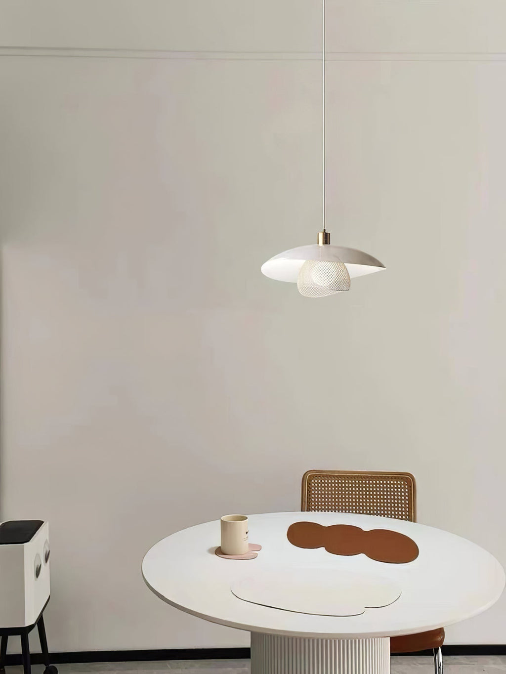 Floyd Lampe Suspendue en Métal Blanc Style Minimaliste Moderne Dynam - Neutralighting