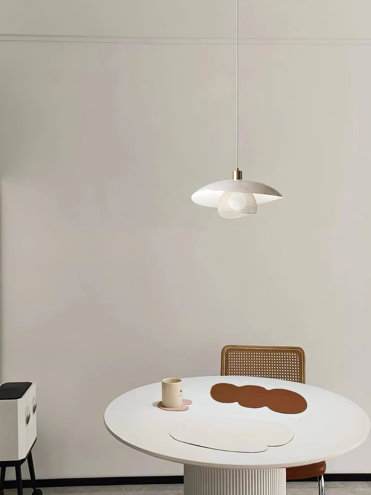 Floyd Lampe Suspendue en Métal Blanc Style Minimaliste Moderne Dynam - Neutralighting