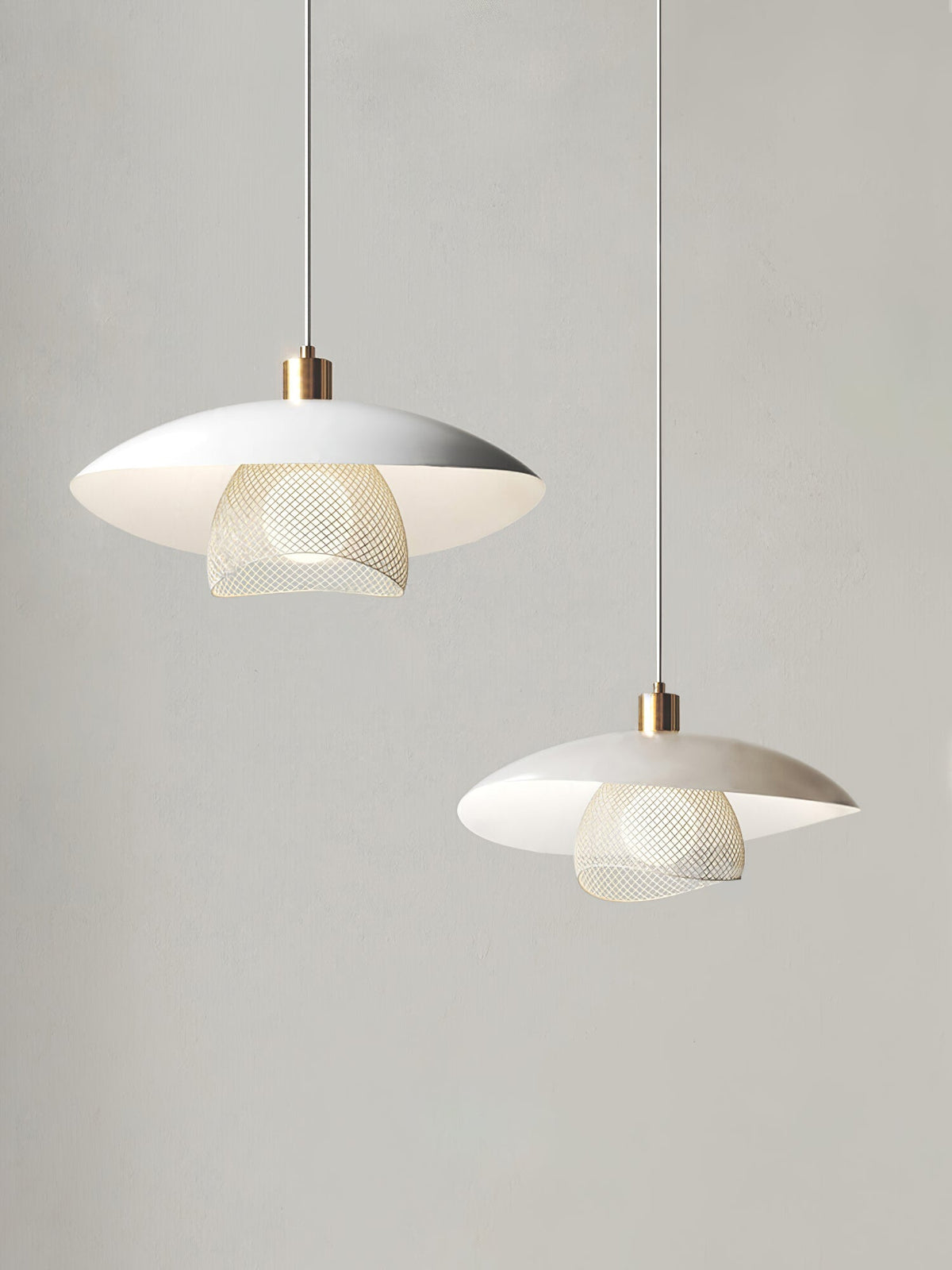 Floyd Lampe Suspendue en Métal Blanc Style Minimaliste Moderne Dynam - Neutralighting