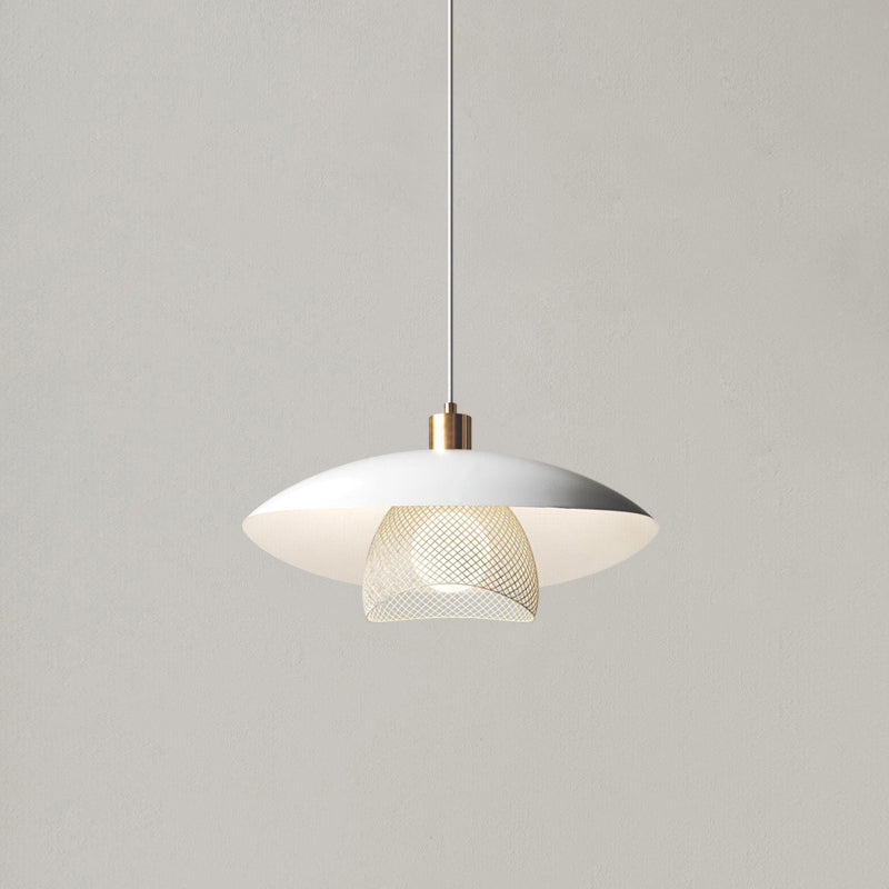 Floyd Lampe Suspendue en Métal Blanc Style Minimaliste Moderne Dynam - Neutralighting