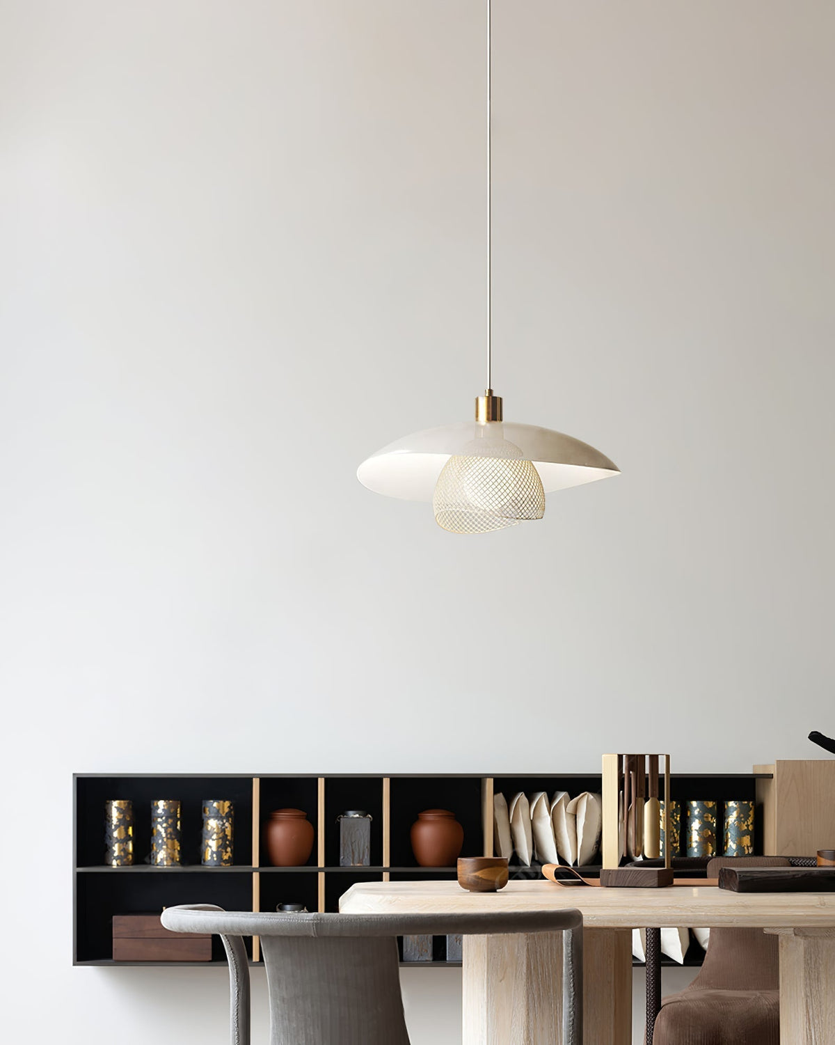 Floyd Lampe Suspendue en Métal Blanc Style Minimaliste Moderne Dynam - Neutralighting