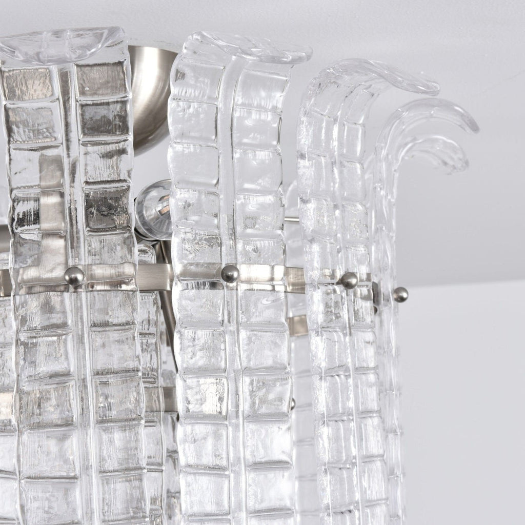 Aurora Lampe de Plafond en Verre de Murano Clair - Neutralighting