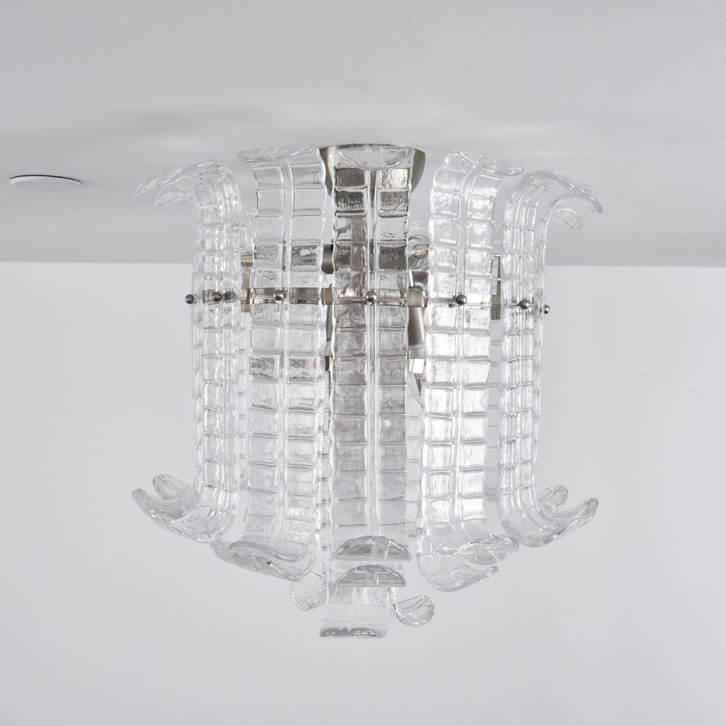 Aurora Lampe de Plafond en Verre de Murano Clair - Neutralighting