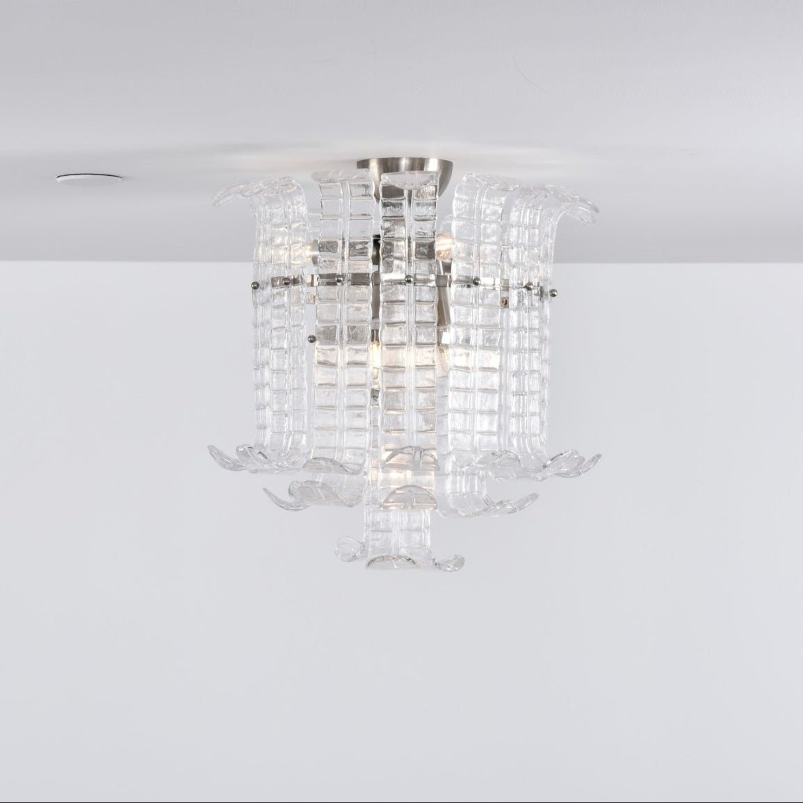 Aurora Lampe de Plafond en Verre de Murano Clair - Neutralighting