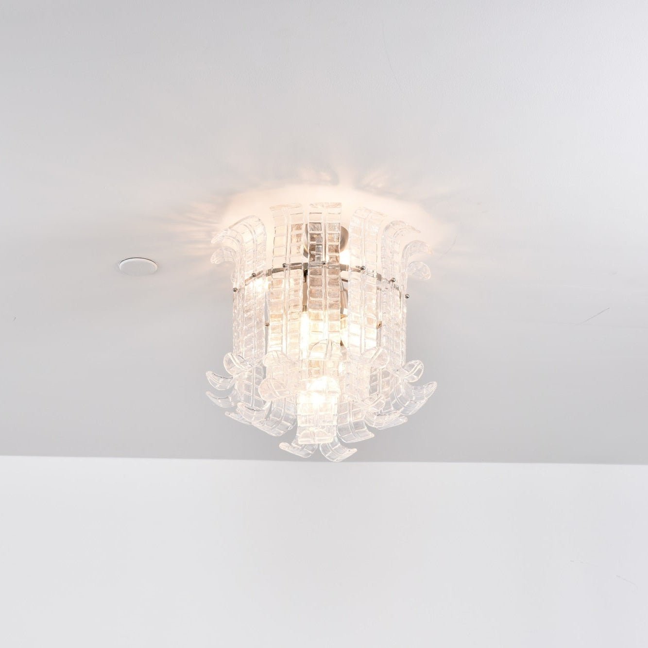 Aurora Lampe de Plafond en Verre de Murano Clair - Neutralighting