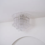 Aurora Lampe de Plafond en Verre de Murano Clair - Neutralighting