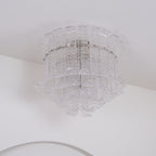 Aurora Lampe de Plafond en Verre de Murano Clair - Neutralighting
