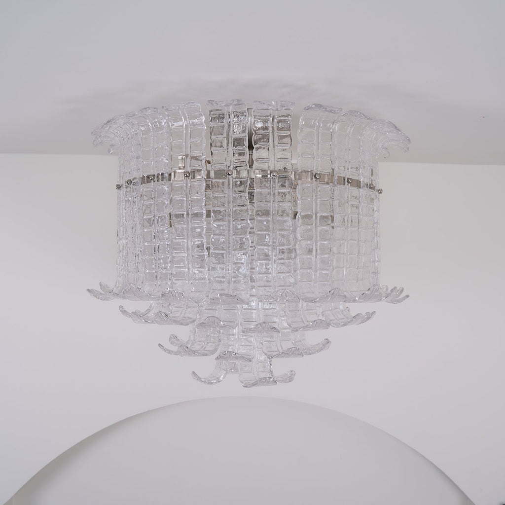 Aurora Lampe de Plafond en Verre de Murano Clair - Neutralighting