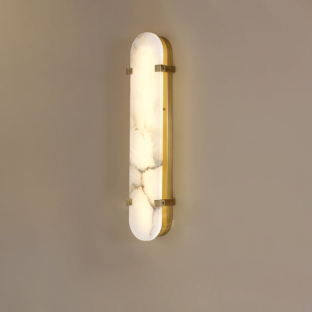 Lunaris Applique Murale Ovale Minimaliste en Albâtre - Neutralighting
