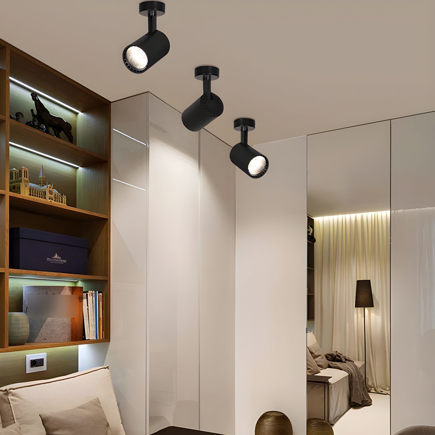 Sysorila Lampe Plafonnier Spot Beam Minimaliste Moderne - Neutralighting