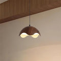 Suspension Abat-jour en Grain de Bois Vague Ambiance Minimaliste - Neutralighting