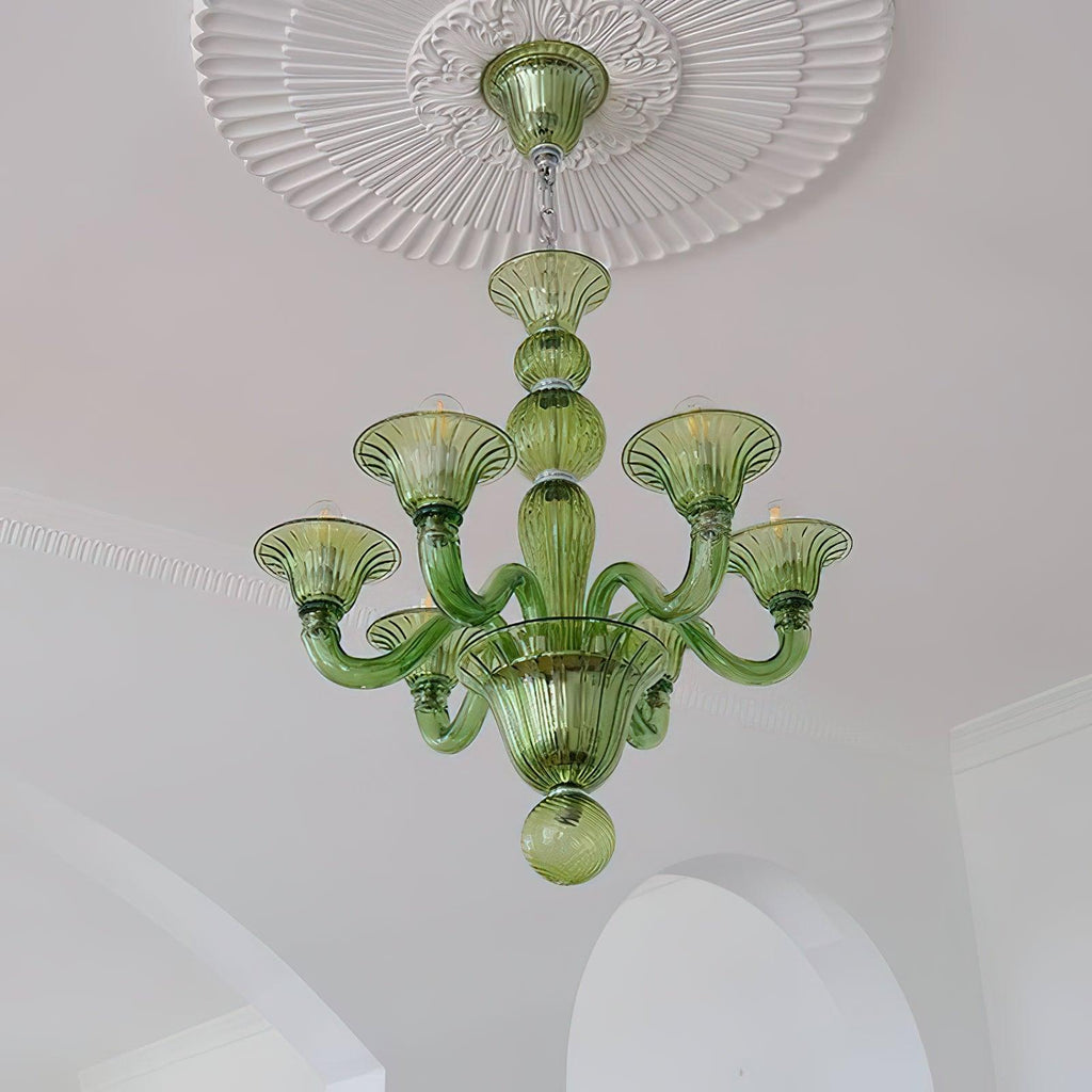 Aurora Chandelier Murano Glass Exotic - Neutralighting