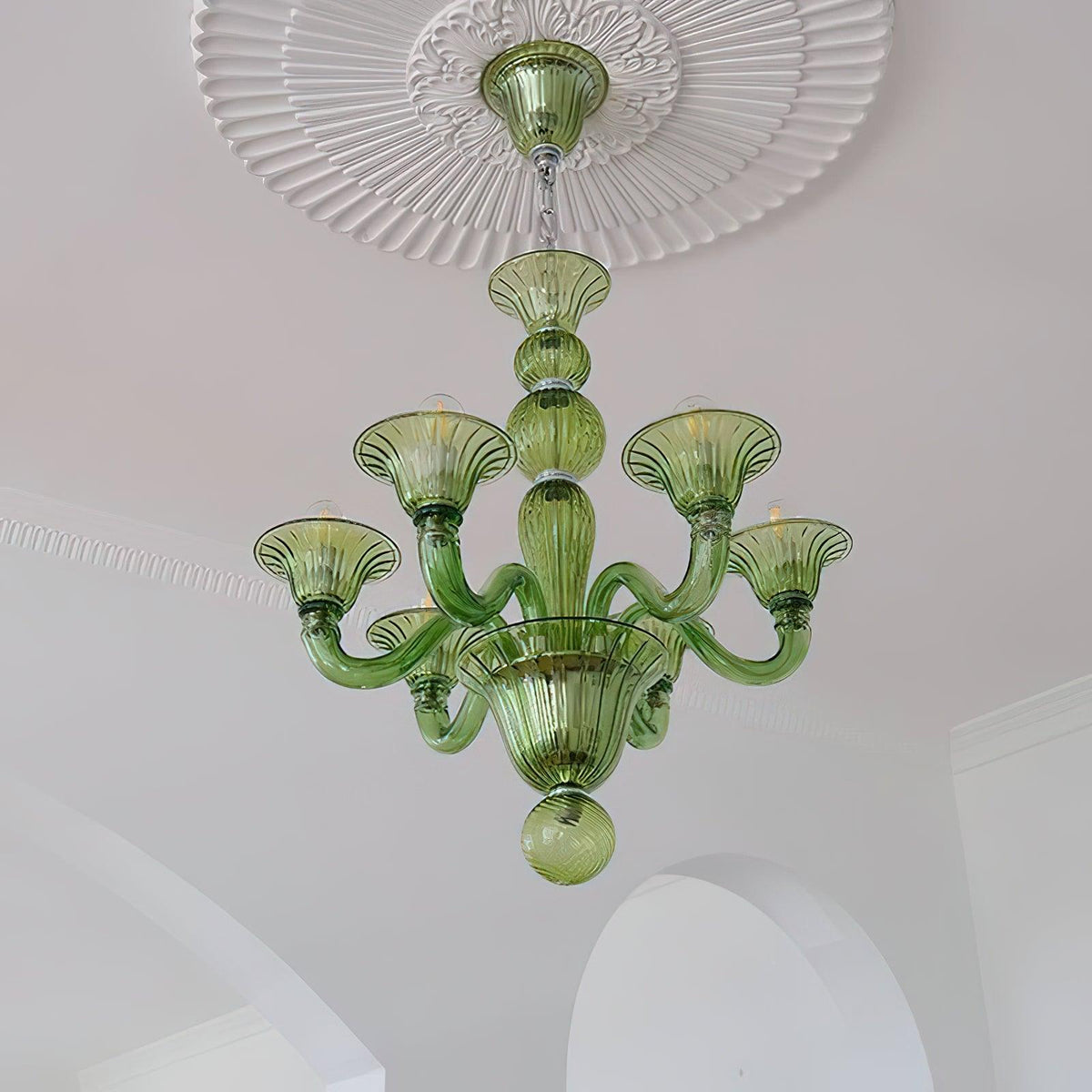 Aurora Chandelier Murano Glass Exotic - Neutralighting