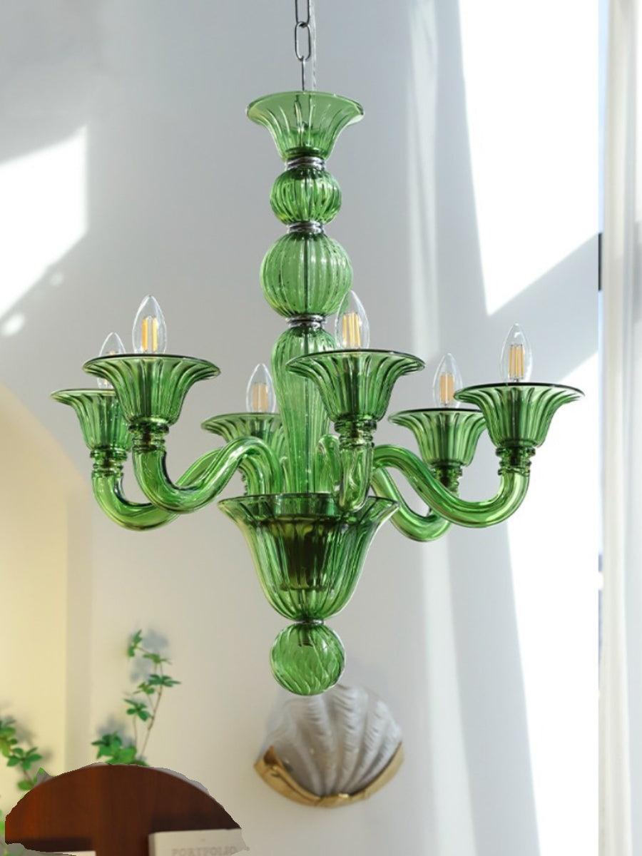 Aurora Chandelier Murano Glass Exotic - Neutralighting