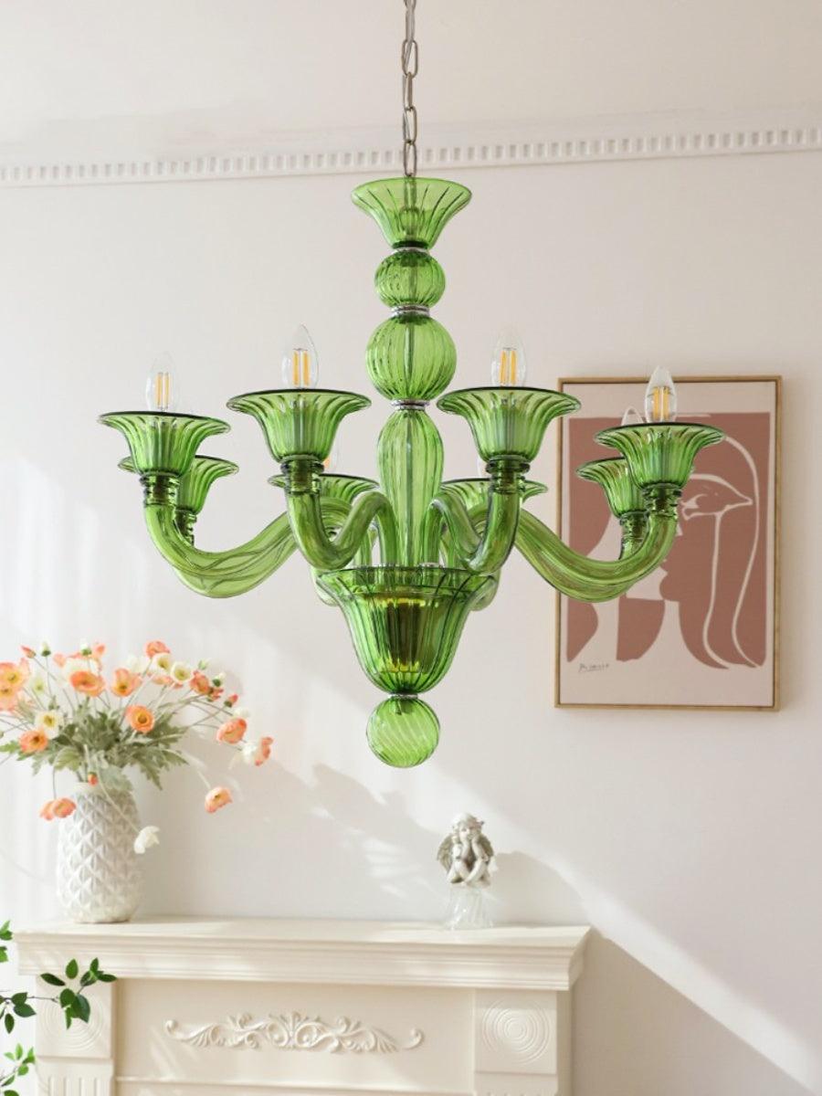 Aurora Chandelier Murano Glass Exotic - Neutralighting