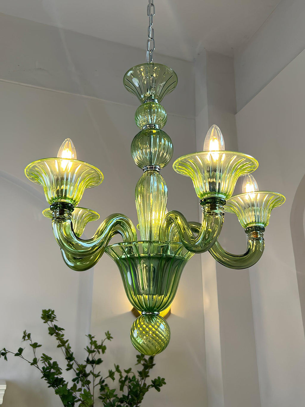 Aurora Chandelier Murano Glass Exotic - Neutralighting
