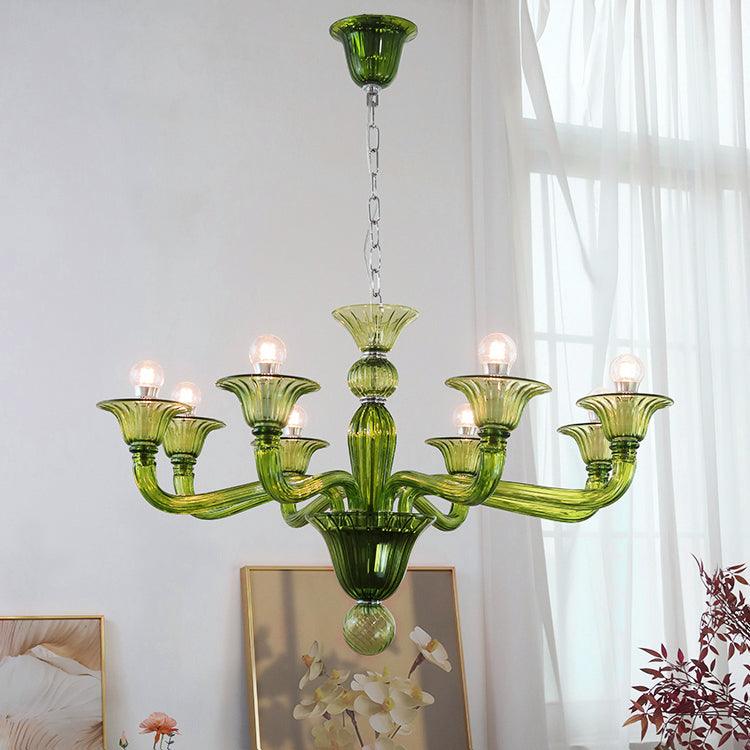 Aurora Chandelier Murano Glass Exotic - Neutralighting