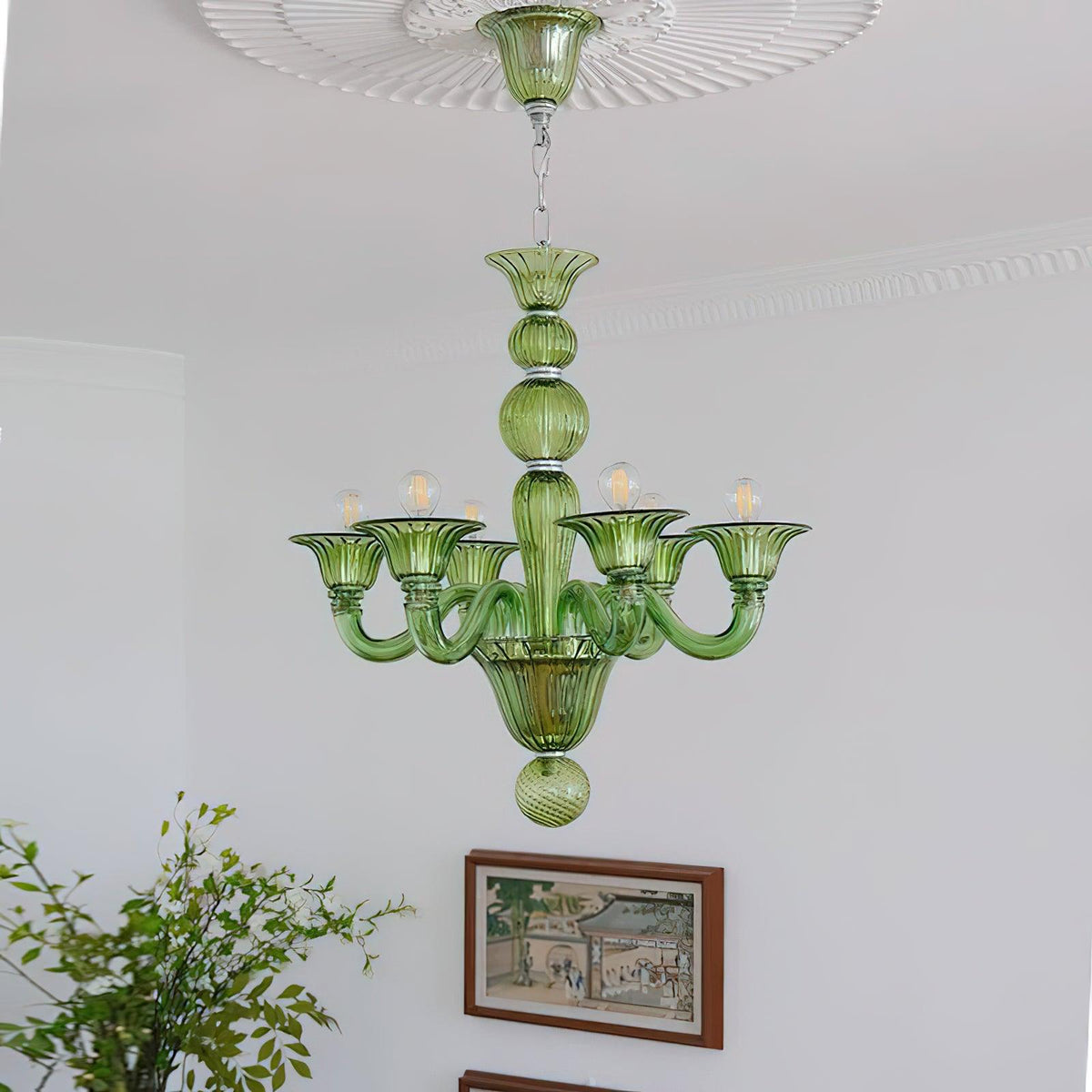 Aurora Chandelier Murano Glass Exotic - Neutralighting