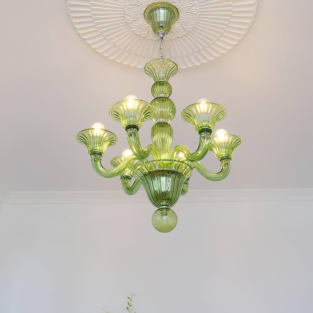 Aurora Chandelier Murano Glass Exotic - Neutralighting