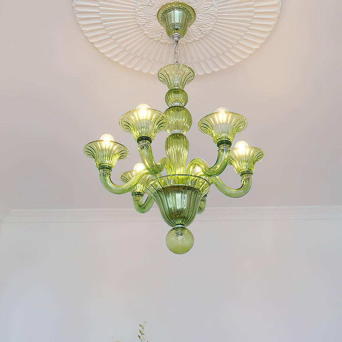Aurora Chandelier Murano Glass Exotic - Neutralighting