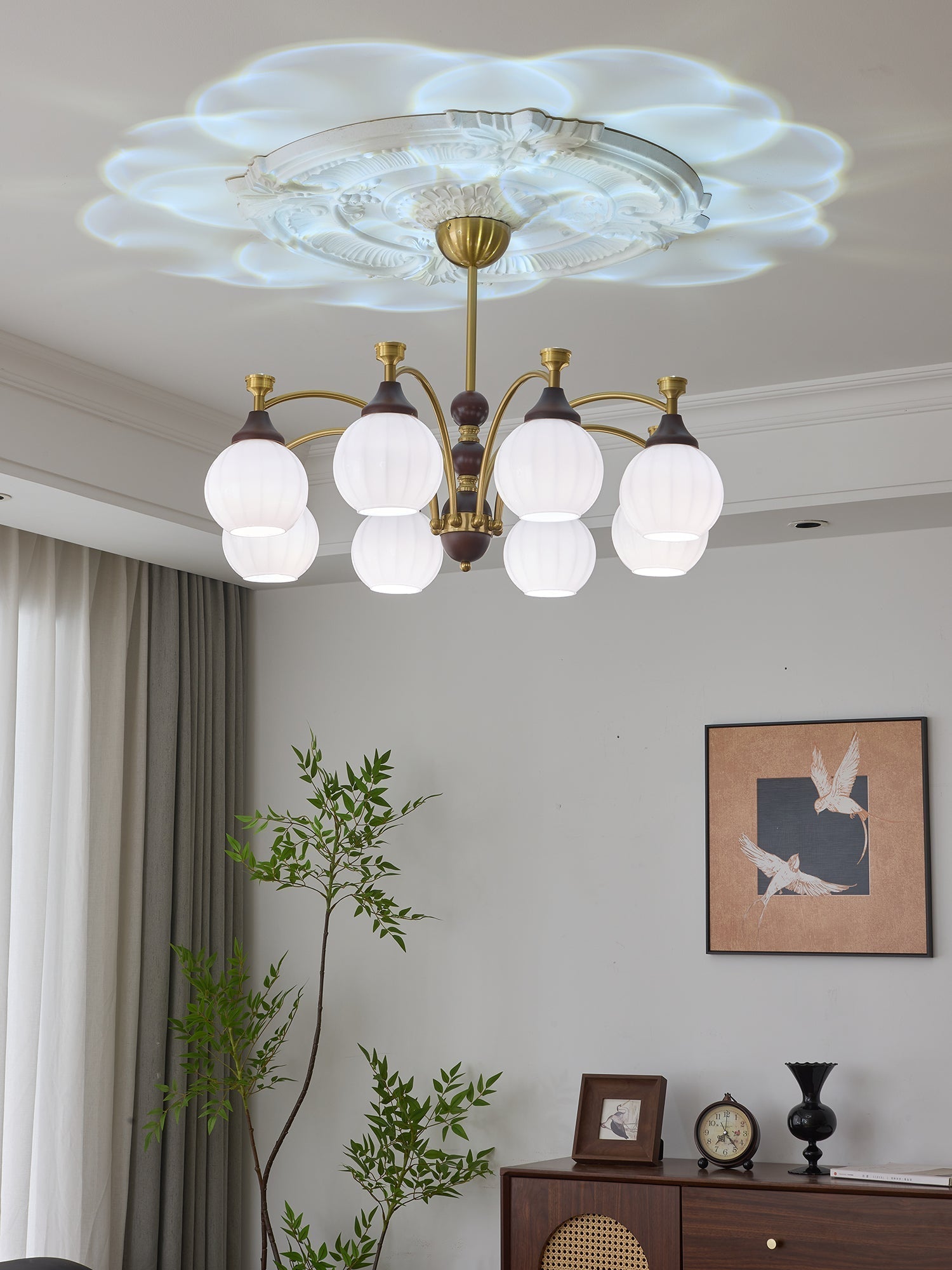 Illoros Chandelier en Bois Élégance Traditionnelle - Neutralighting