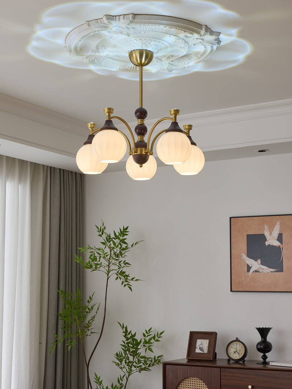 Illoros Chandelier en Bois Élégance Traditionnelle - Neutralighting